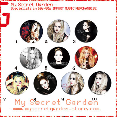 Avril Lavigne - Rock N Roll, 2013 Album/ Perfume Pinback Button Badge Set 1a or 1b ( or Hair Ties / 4.4 cm Badge / Magnet / Keychain Set )